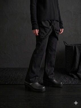 Vera Wang Lavender Black Embellished Women's Clog Mules Sz 8.5